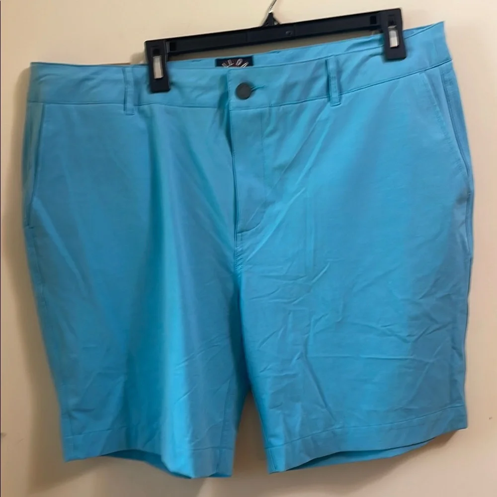 Faherty Men's Aqua Flat Front Shorts